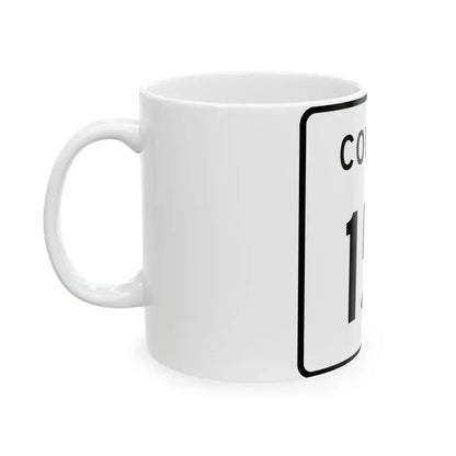 County 151 square (Minnesota) (Road Sign) White Coffee Mug - Go Mug Yourself