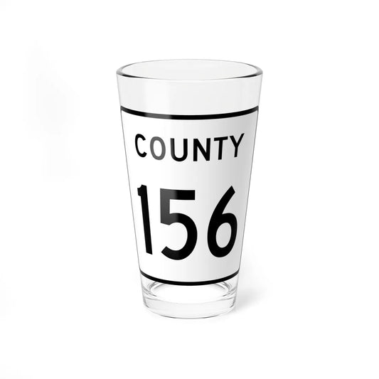 County 156 square (Minnesota) (Road Sign) Pint Glass 16oz 16oz - Go Mug Yourself