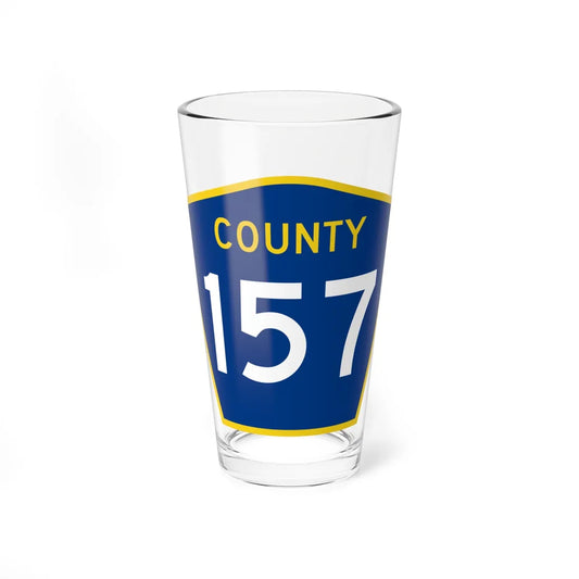 County 157 MN (Minnesota) (Road Sign) Pint Glass 16oz 16oz - Go Mug Yourself
