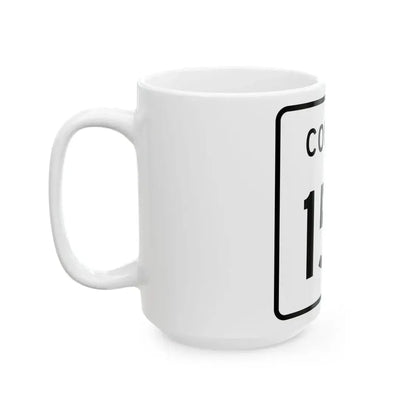 County 159 square (Minnesota) (Road Sign) White Coffee Mug - Go Mug Yourself