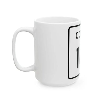 County 161 square (Minnesota) (Road Sign) White Coffee Mug - Go Mug Yourself