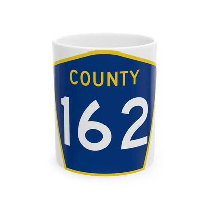 County 162 MN (Minnesota) (Road Sign) White Coffee Mug 11oz - Go Mug Yourself