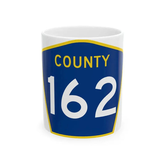 County 162 MN (Minnesota) (Road Sign) White Coffee Mug 11oz - Go Mug Yourself