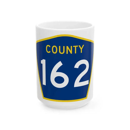 County 162 MN (Minnesota) (Road Sign) White Coffee Mug 15oz - Go Mug Yourself
