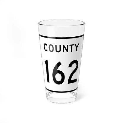 County 162 square (Minnesota) (Road Sign) Pint Glass 16oz 16oz - Go Mug Yourself