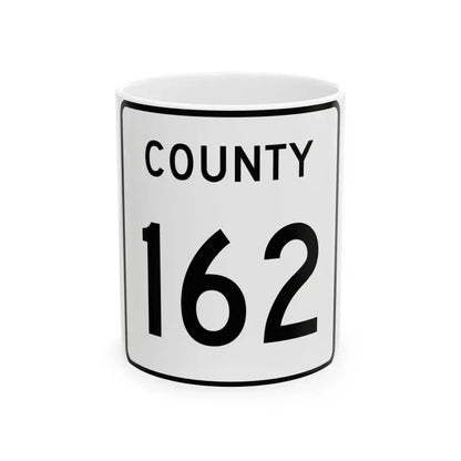 County 162 square (Minnesota) (Road Sign) White Coffee Mug 11oz - Go Mug Yourself