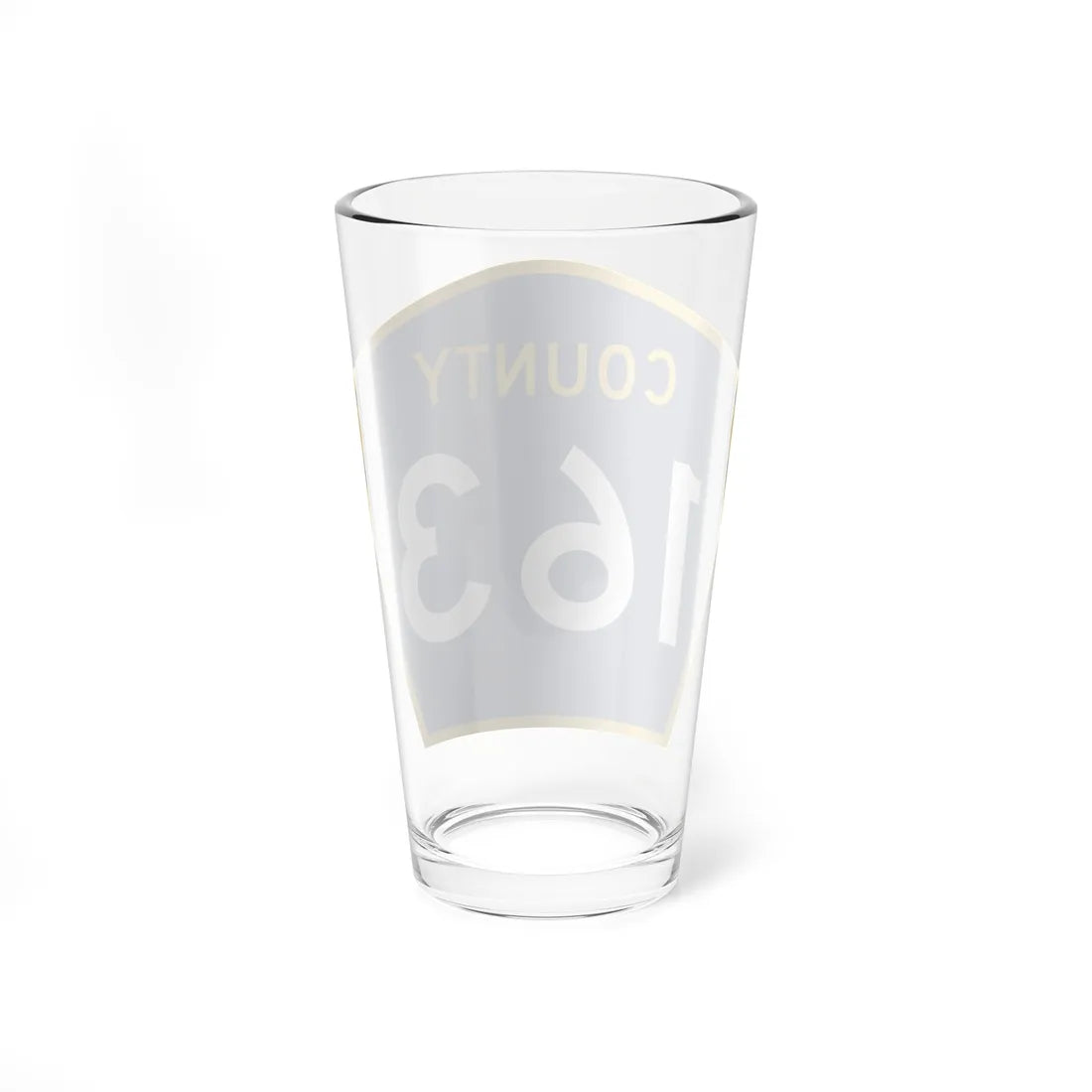 County 163 MN (Minnesota) (Road Sign) Pint Glass 16oz - Go Mug Yourself