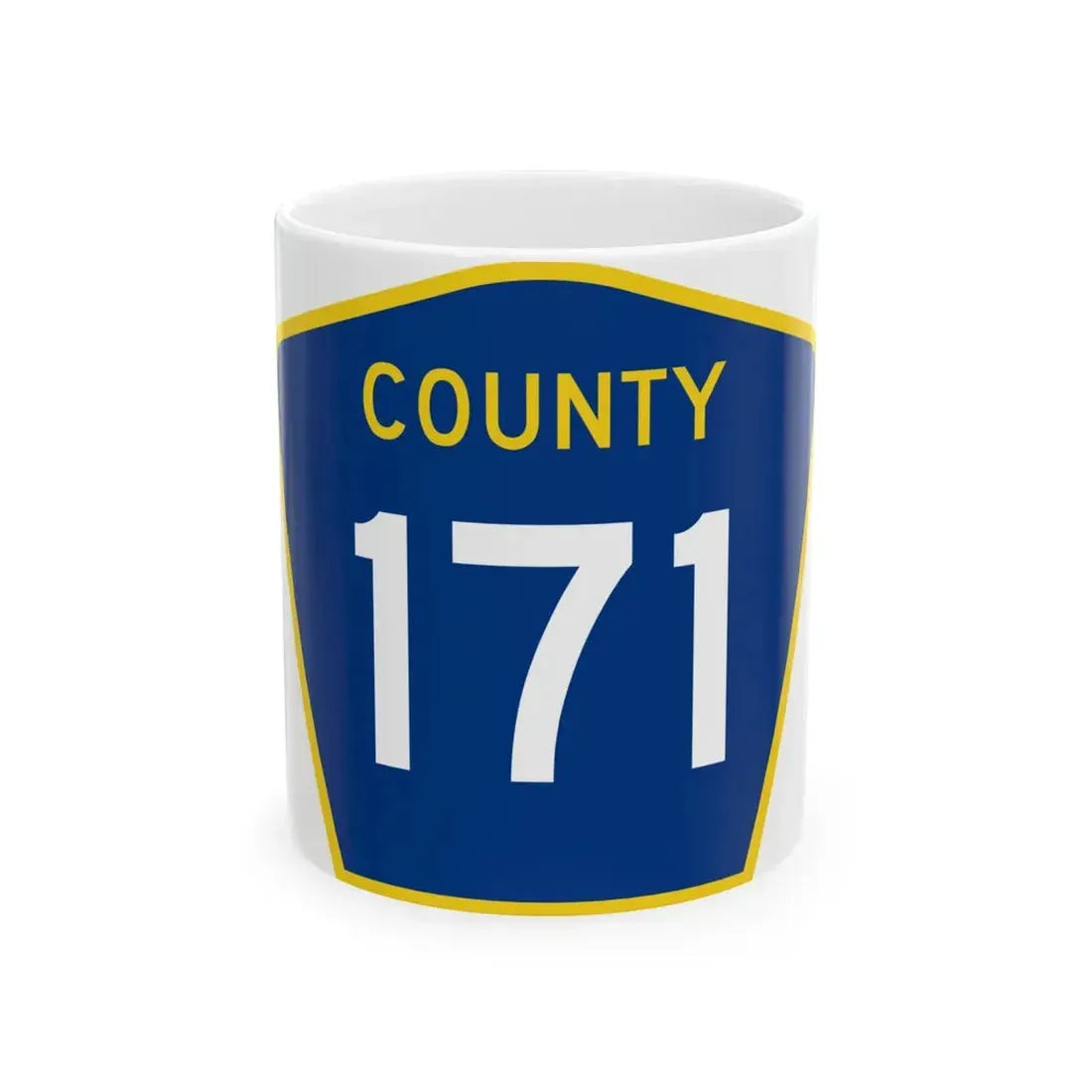 County 171 MN (Minnesota) (Road Sign) White Coffee Mug 11oz - Go Mug Yourself