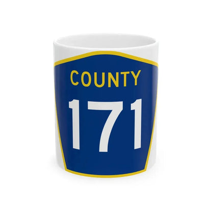 County 171 MN (Minnesota) (Road Sign) White Coffee Mug 11oz - Go Mug Yourself