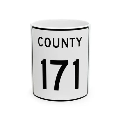 County 171 square (Minnesota) (Road Sign) White Coffee Mug 11oz - Go Mug Yourself