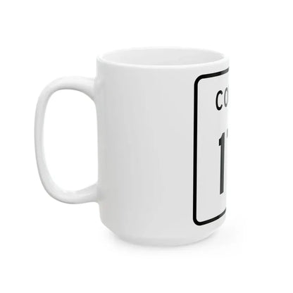 County 171 square (Minnesota) (Road Sign) White Coffee Mug - Go Mug Yourself