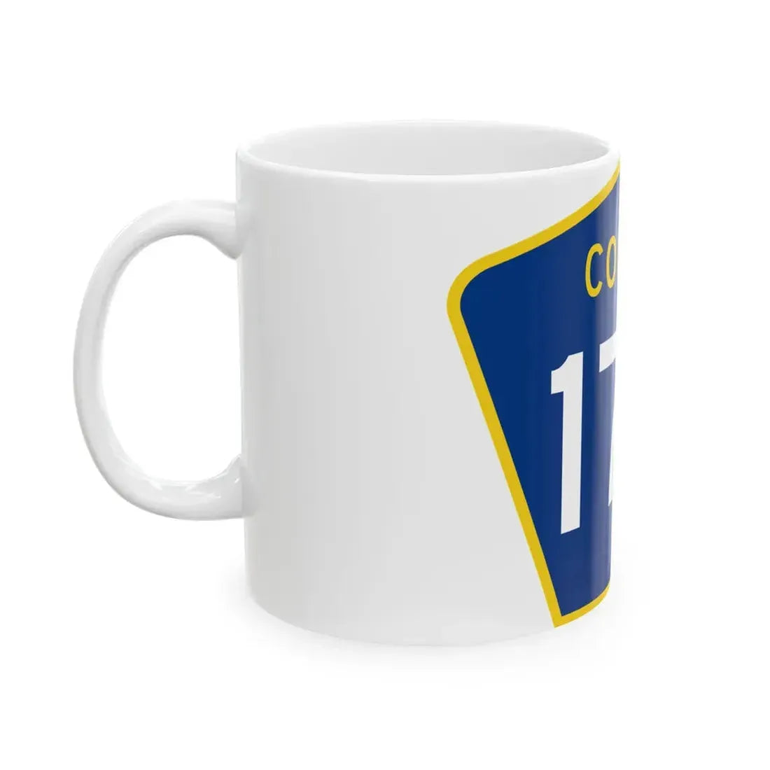 County 172 MN (Minnesota) (Road Sign) White Coffee Mug - Go Mug Yourself