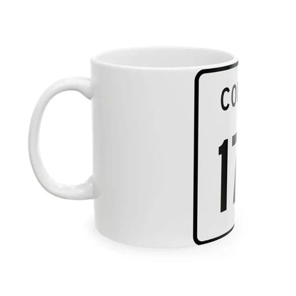 County 172 square (Minnesota) (Road Sign) White Coffee Mug - Go Mug Yourself