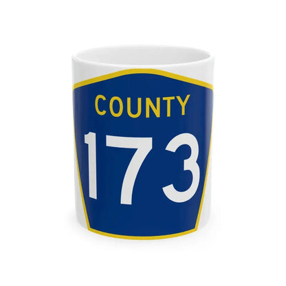 County 173 MN (Minnesota) (Road Sign) White Coffee Mug 11oz - Go Mug Yourself