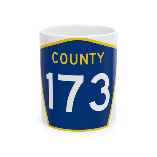 County 173 MN (Minnesota) (Road Sign) White Coffee Mug 11oz - Go Mug Yourself