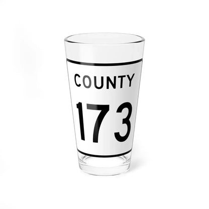 County 173 square (Minnesota) (Road Sign) Pint Glass 16oz 16oz - Go Mug Yourself