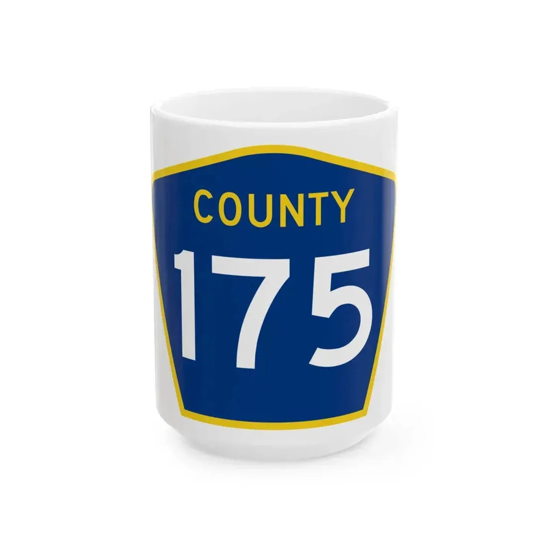 County 175 MN (Minnesota) (Road Sign) White Coffee Mug 15oz - Go Mug Yourself