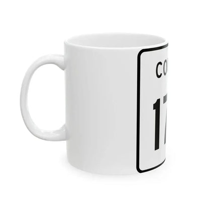 County 176 square (Minnesota) (Road Sign) White Coffee Mug - Go Mug Yourself