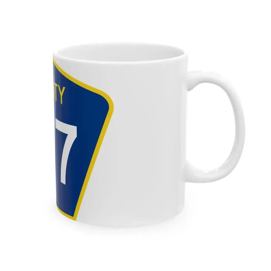 County 177 MN (Minnesota) (Road Sign) White Coffee Mug - Go Mug Yourself