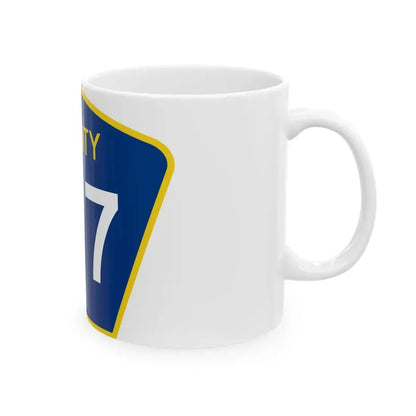 County 177 MN (Minnesota) (Road Sign) White Coffee Mug - Go Mug Yourself