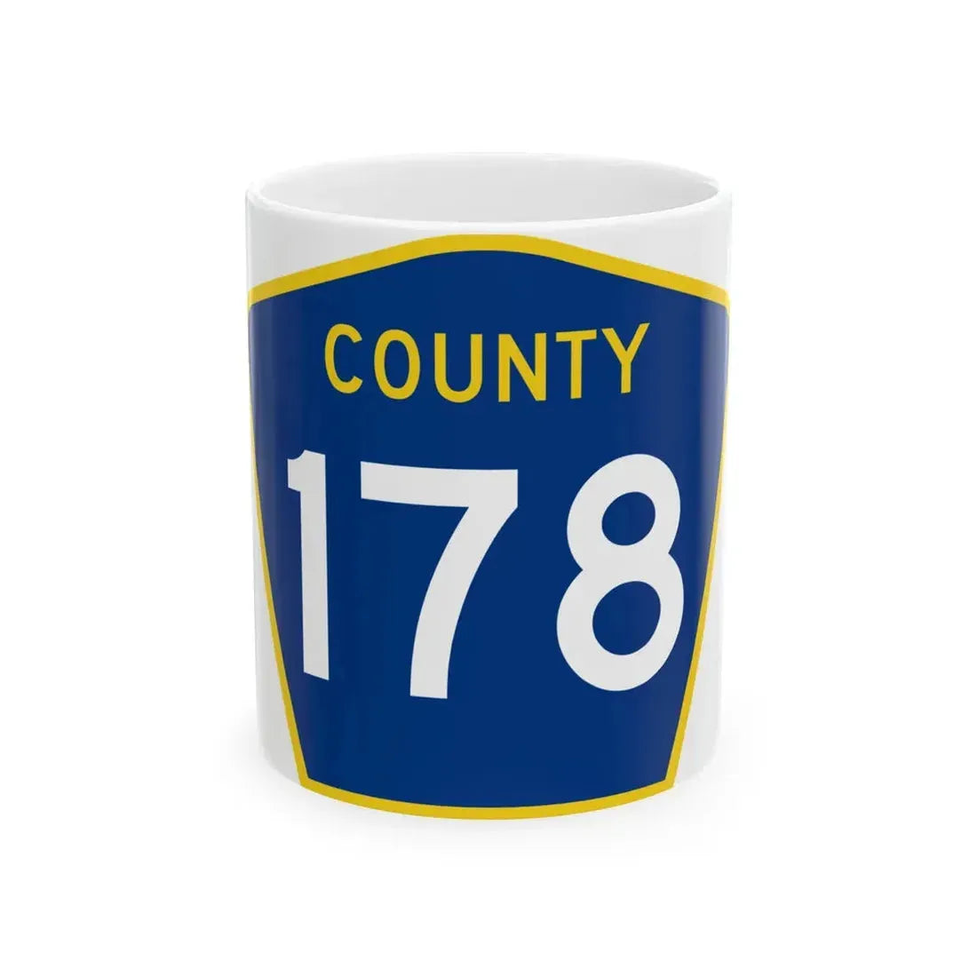 County 178 MN (Minnesota) (Road Sign) White Coffee Mug 11oz - Go Mug Yourself
