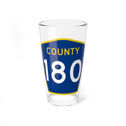 County 180 MN (Minnesota) (Road Sign) Pint Glass 16oz 16oz - Go Mug Yourself
