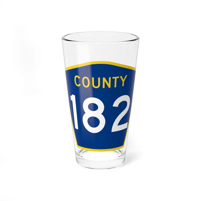 County 182 MN (Minnesota) (Road Sign) Pint Glass 16oz 16oz - Go Mug Yourself