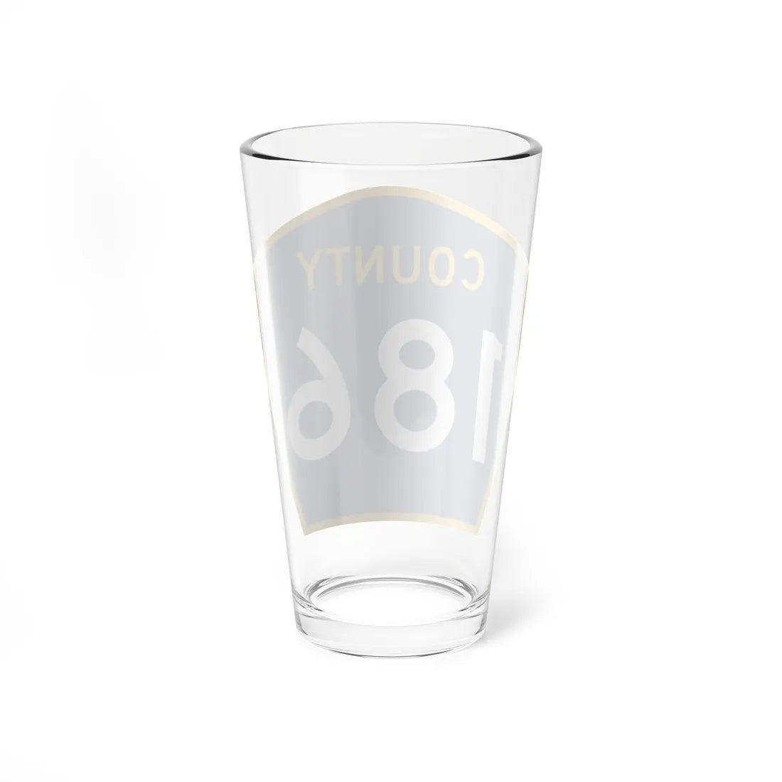County 186 MN (Minnesota) (Road Sign) Pint Glass 16oz - Go Mug Yourself