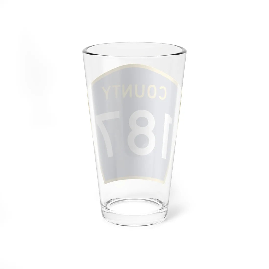 County 187 MN (Minnesota) (Road Sign) Pint Glass 16oz - Go Mug Yourself