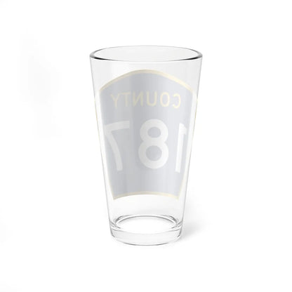 County 187 MN (Minnesota) (Road Sign) Pint Glass 16oz - Go Mug Yourself