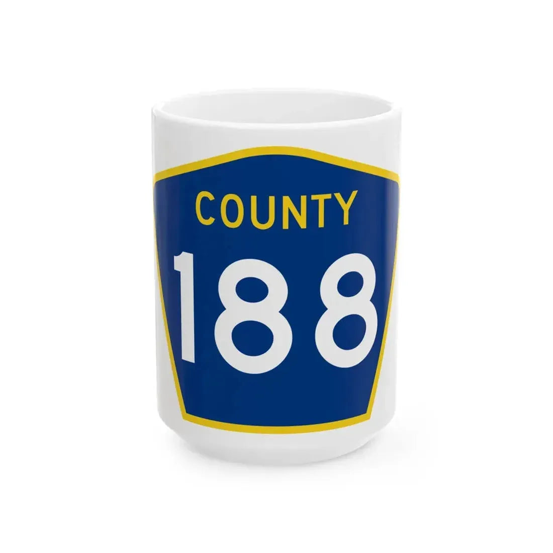 County 188 MN (Minnesota) (Road Sign) White Coffee Mug 15oz - Go Mug Yourself