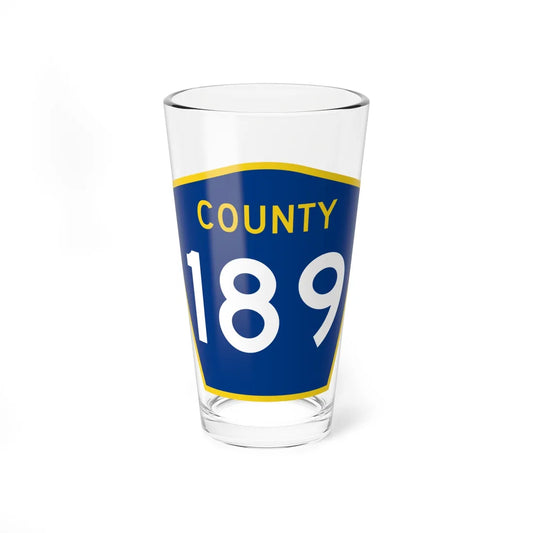 County 189 MN (Minnesota) (Road Sign) Pint Glass 16oz 16oz - Go Mug Yourself