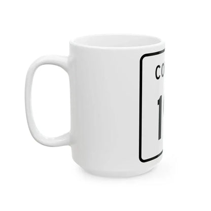 County 191 square (Minnesota) (Road Sign) White Coffee Mug - Go Mug Yourself