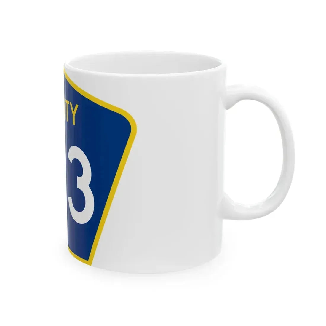 County 193 MN (Minnesota) (Road Sign) White Coffee Mug - Go Mug Yourself