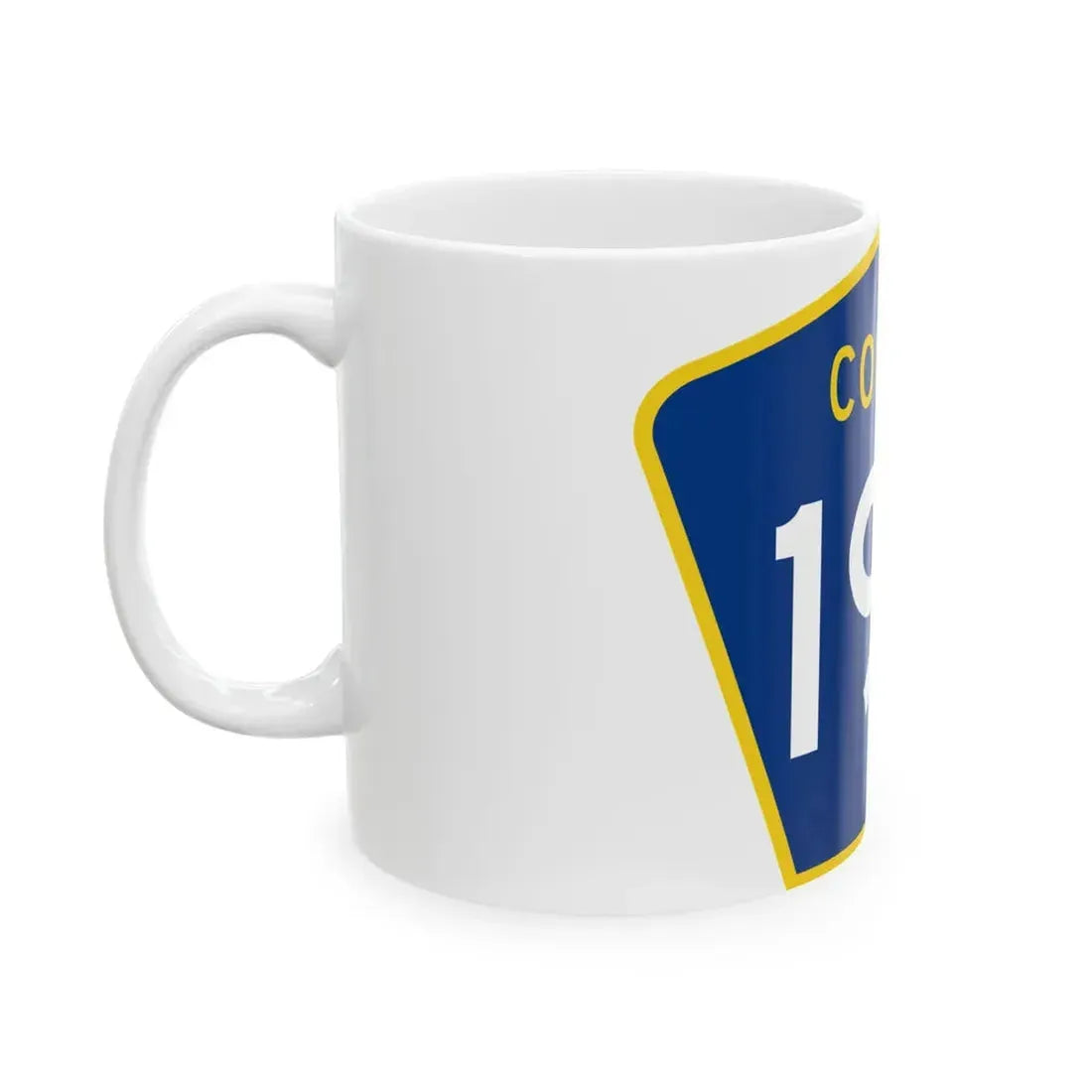 County 196 MN (Minnesota) (Road Sign) White Coffee Mug - Go Mug Yourself