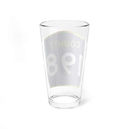 County 198 MN (Minnesota) (Road Sign) Pint Glass 16oz - Go Mug Yourself