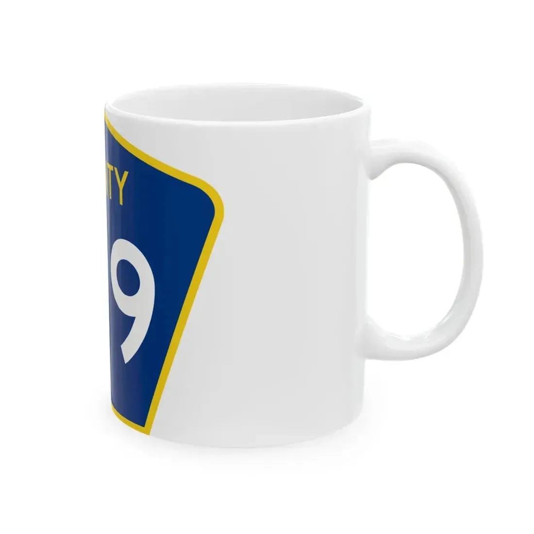 County 199 MN (Minnesota) (Road Sign) White Coffee Mug - Go Mug Yourself