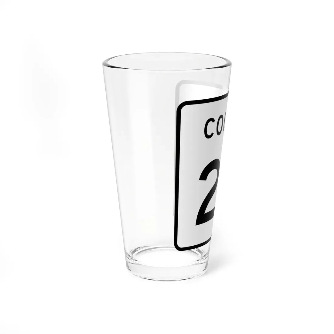 County 20 square (Minnesota) (Road Sign) Pint Glass 16oz - Go Mug Yourself