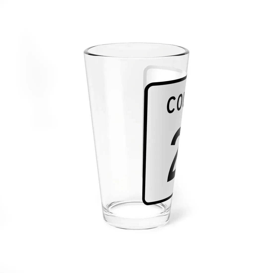 County 21 square (Minnesota) (Road Sign) Pint Glass 16oz - Go Mug Yourself