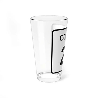 County 21 square (Minnesota) (Road Sign) Pint Glass 16oz - Go Mug Yourself