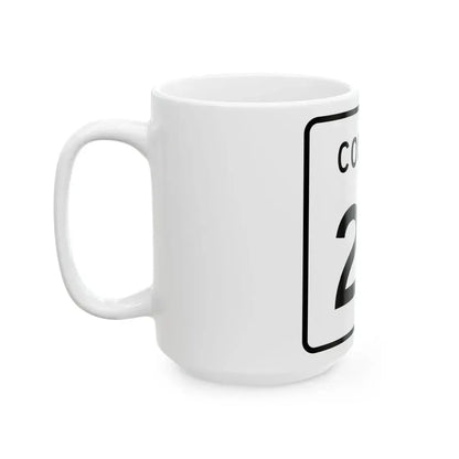 County 22 square (Minnesota) (Road Sign) White Coffee Mug - Go Mug Yourself