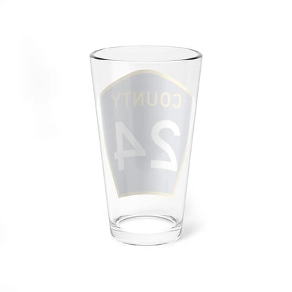 County 24 MN (Minnesota) (Road Sign) Pint Glass 16oz - Go Mug Yourself