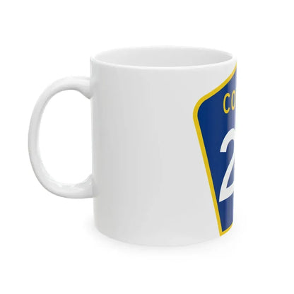 County 24 MN (Minnesota) (Road Sign) White Coffee Mug - Go Mug Yourself