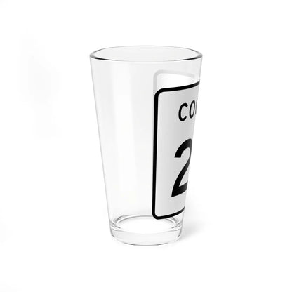 County 24 square (Minnesota) (Road Sign) Pint Glass 16oz - Go Mug Yourself