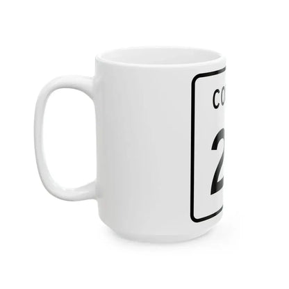 County 24 square (Minnesota) (Road Sign) White Coffee Mug - Go Mug Yourself