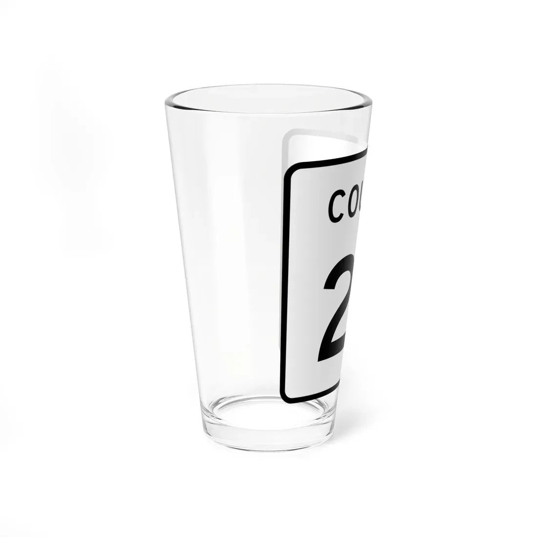 County 27 square (Minnesota) (Road Sign) Pint Glass 16oz - Go Mug Yourself