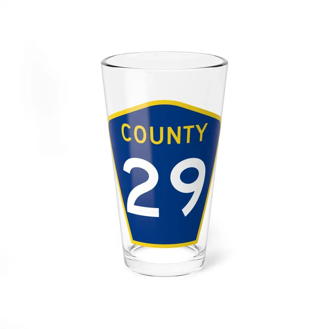 County 29 MN (Minnesota) (Road Sign) Pint Glass 16oz 16oz - Go Mug Yourself