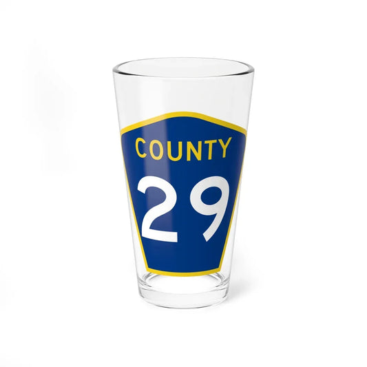 County 29 MN (Minnesota) (Road Sign) Pint Glass 16oz 16oz - Go Mug Yourself