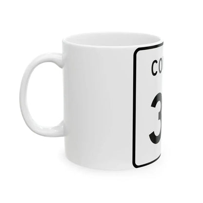 County 30 square (Minnesota) (Road Sign) White Coffee Mug - Go Mug Yourself