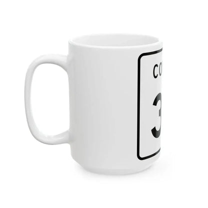 County 30 square (Minnesota) (Road Sign) White Coffee Mug - Go Mug Yourself